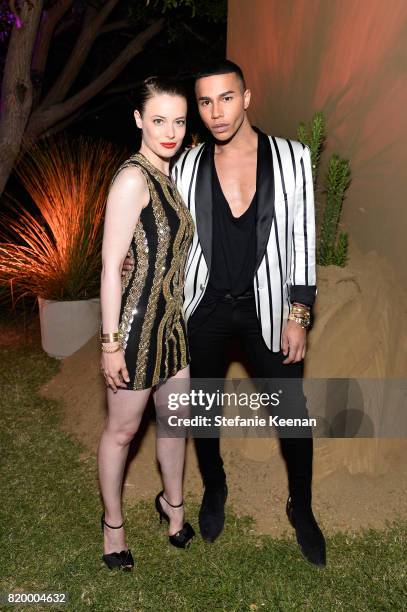 Actres Gillian Jacobs and Olivier Rousteing at BALMAIN celebrates first Los Angeles boutique opening and Beats by Dre collaboration on July 20, 2017...