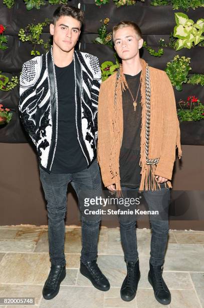 Recording Artists Jack Gilinsky and Jack Johnson at BALMAIN celebrates first Los Angeles boutique opening and Beats by Dre collaboration on July 20,...