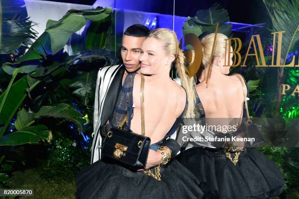 Designer Olivier Rousteing and Kate Bosworth at BALMAIN celebrates first Los Angeles boutique opening and Beats by Dre collaboration on July 20, 2017...