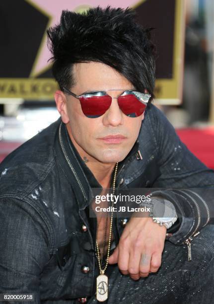 Criss Angel is honored with Star On The Hollywood Walk Of Fame on July 20, 2017 in Los Angeles, California.