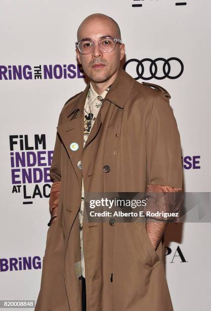 Musician Carlos Chairez of the band "Kinky" attends Film Independent at LACMA's Bring The Noise: Wierd Science at The Bing Theatre At LACMA on July...