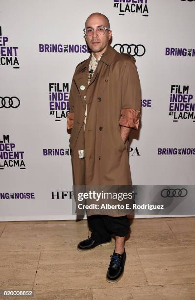 Musician Carlos Chairez of the band "Kinky" attends Film Independent at LACMA's Bring The Noise: Wierd Science at The Bing Theatre At LACMA on July...