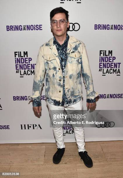 Musician Gilberto Cerezo of the band "Kinky" attends Film Independent at LACMA's Bring The Noise: Wierd Science at The Bing Theatre At LACMA on July...