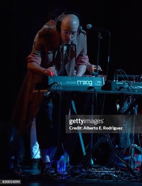 Musician Carlos Chairez of the band "Kinky" attends Film Independent at LACMA's Bring The Noise: Wierd Science at The Bing Theatre At LACMA on July...