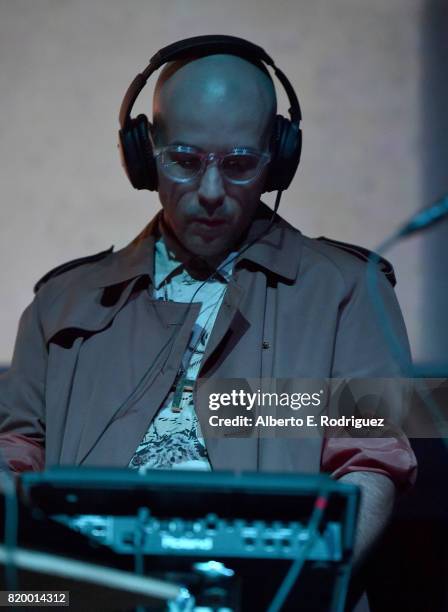 Musician Carlos Chairez of the band "Kinky" attends Film Independent at LACMA's Bring The Noise: Wierd Science at The Bing Theatre At LACMA on July...