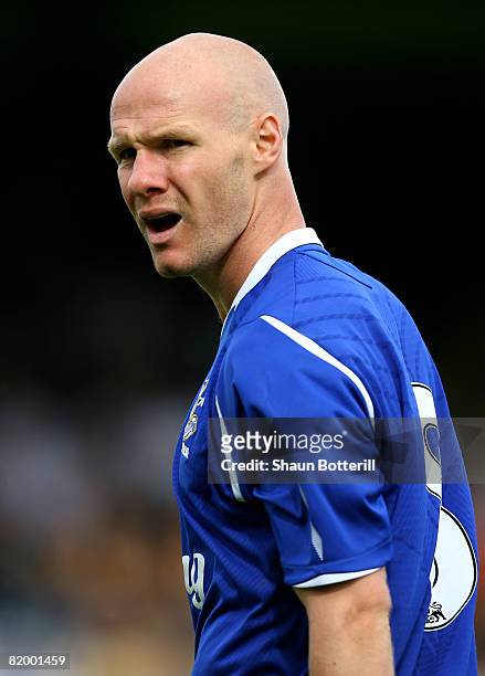 Andy Johnson of Everton in action during the Pre Season Friendly match between Cambridge United and Everton at the Abbey Stadium on July 19, 2008 in...
