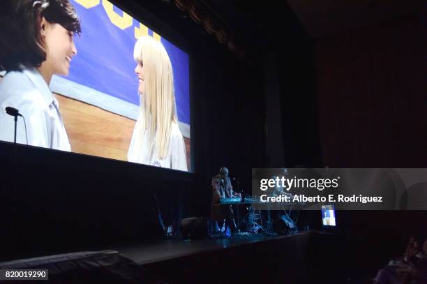 Musicians Carlos Chairez, Gilberto Cerezo and Ulises Lozano of the band "Kinky" attend Film Independent at LACMA's Bring The Noise: Wierd Science at...