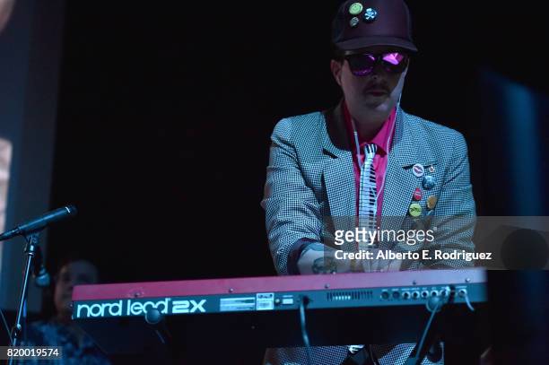 Musician Ulises Lozano of the band "Kinky" attends Film Independent at LACMA's Bring The Noise: Wierd Science at The Bing Theatre At LACMA on July...