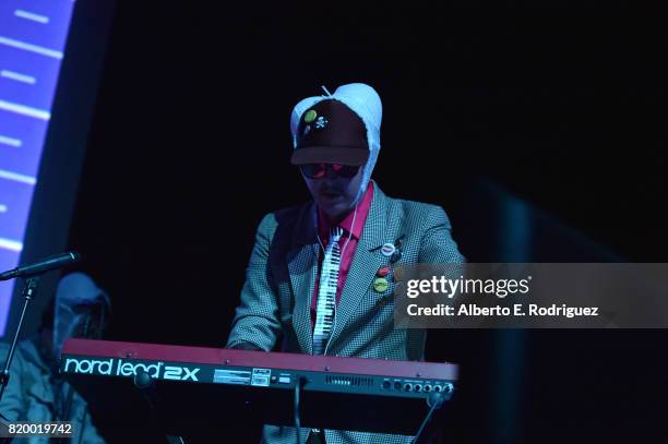 Musician Ulises Lozano of the band "Kinky" attends Film Independent at LACMA's Bring The Noise: Wierd Science at The Bing Theatre At LACMA on July...