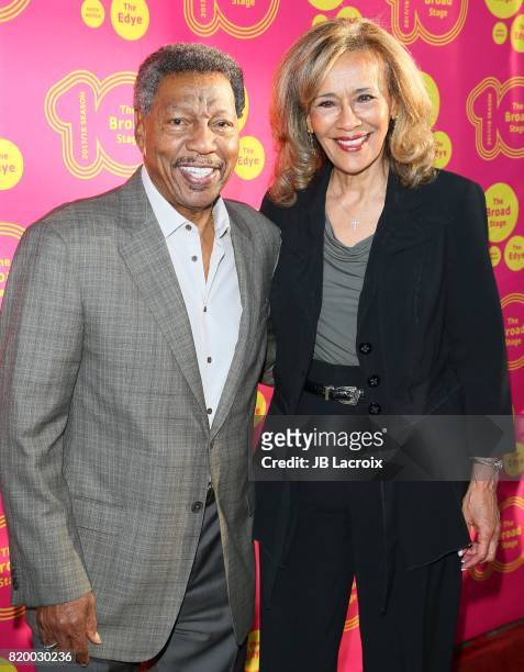 Recording artists/husband & wife Billy Davis Jr. And Marilyn McCoo attend the opening night of 'Born For This' at The Broad Stage on July 20, 2017 in...