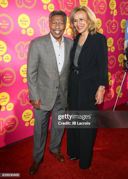 Recording artists/husband & wife Billy Davis Jr. And Marilyn McCoo attend the opening night of 'Born For This' at The Broad Stage on July 20, 2017 in...