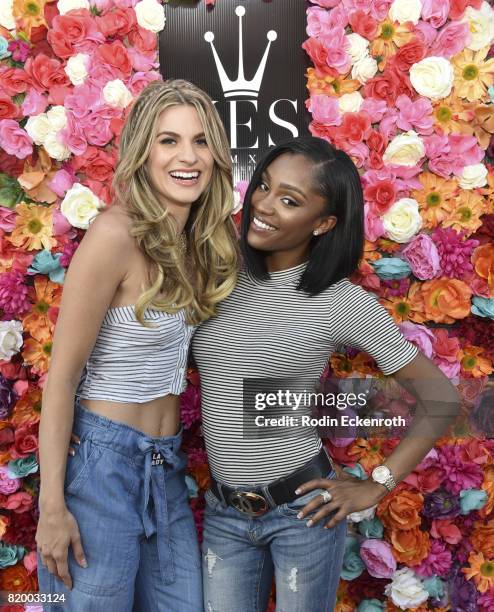 Rachel McCord and Kamiyla Bell attend XES: Sip, Shop, Slay at Therapy LA on July 20, 2017 in Los Angeles, California.