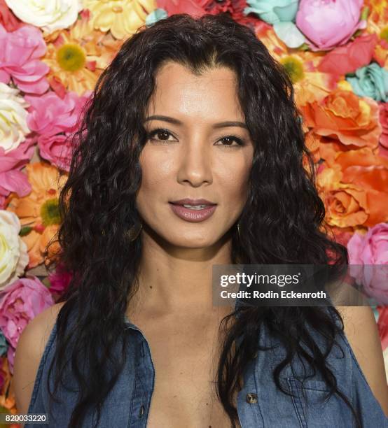 Actress Kelly Hu attends XES: Sip, Shop, Slay at Therapy LA on July 20, 2017 in Los Angeles, California.