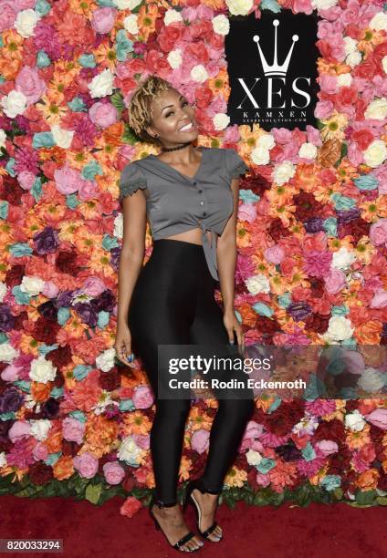 Kaleahj attends XES: Sip, Shop, Slay at Therapy LA on July 20, 2017 in Los Angeles, California.