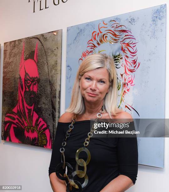 Chantal Rickards arrvies at Val Kilmer's Pop-Up Art Exhibition - "Icon Go On, I'll Go On" VIP Opening Reception at The Gabba Gallery on July 20, 2017...