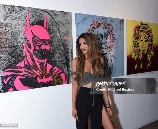 Designer CJ Franco arrvies at Val Kilmer's Pop-Up Art Exhibition - "Icon Go On, I'll Go On" VIP Opening Reception at The Gabba Gallery on July 20,...