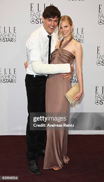 Tobey Wilson and Liisa Kessler arrive at the ELLE Fashion Star award ceremony during Mercedes Benz Fashion Week Spring/Summer 2009 at the Tempodrom...