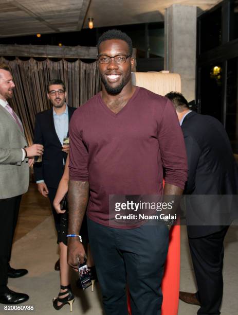 Jason Pierre-Paul attends the Philip R. Shawe Scholarship Competition at 1 Hotel Brooklyn Bridge on July 20, 2017 in the Brooklyn borough of New York...