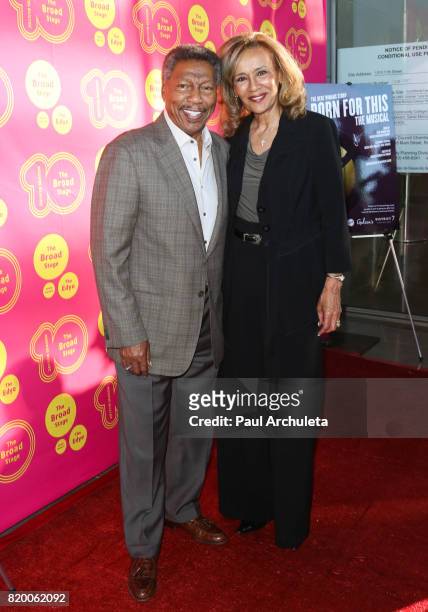 Recording Artists Billy Davis Jr. And Marilyn McCoo attend the opening night of "Born For This" at The Broad Stage on July 20, 2017 in Santa Monica,...