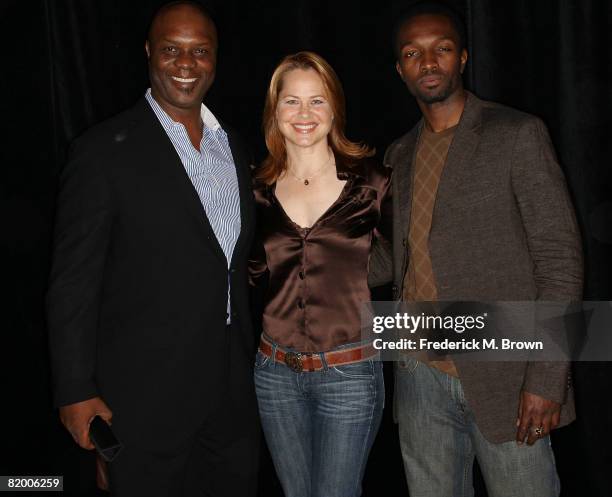 Actors Robert Wisdom, Deirdre Lovejoy and Jamie Hector attend the 24th Annual Television Critics Association Awards Show at the Beverly Hilton Hotel...