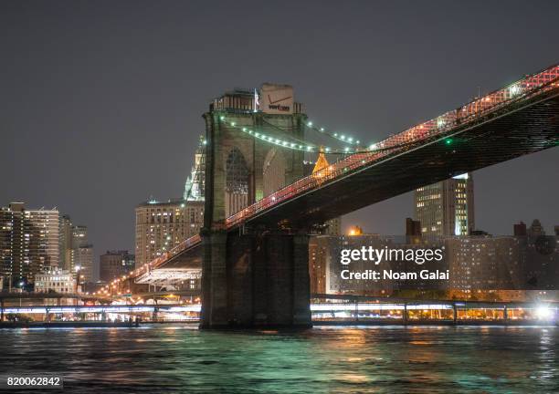 View of New York City as seen outside the 1 Hotel Brooklyn Bridge on July 20, 2017 in the Brooklyn borough of New York City, New York.