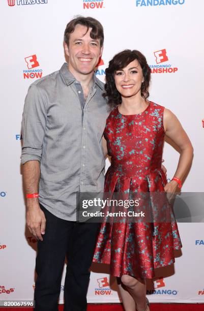 Brandon Jones and Amanda Troop attend Comic-Con International 2017 - Fandango Opening Night Party With Special Performance By Elle King - Arrivals at...