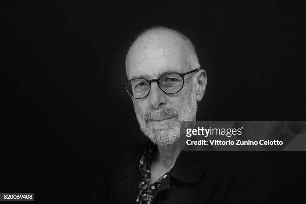 This image has been converted in black and white Director Gabriele Salvatores poses for a portrait session during Giffoni Film Festival on July 21,...