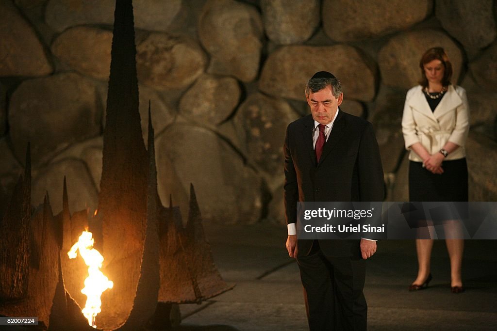 British Prime Minister Gordon Brown Visits Israel