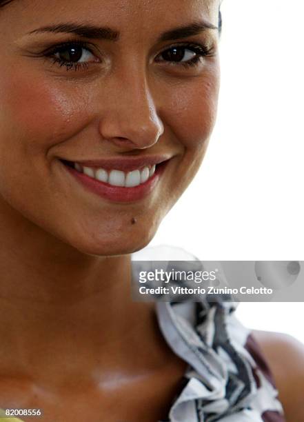 Actress Michela Coppa attends the Giffoni Film Festival on july 20, 2008 in Giffoni, Italy.