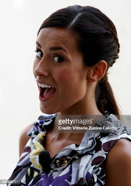 Actress Michela Coppa attends the Giffoni Film Festival July 20, 2008 in Giffoni, Italy.