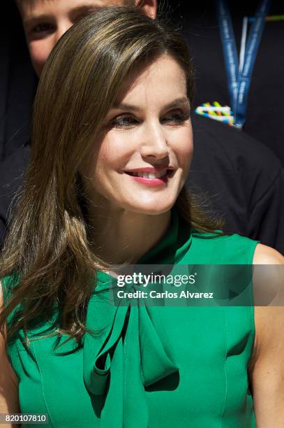 Queen Letizia of Spain attends the opening of the International Music School Summer Courses by Princess of Asturias Foundation at the Prince Felipe...