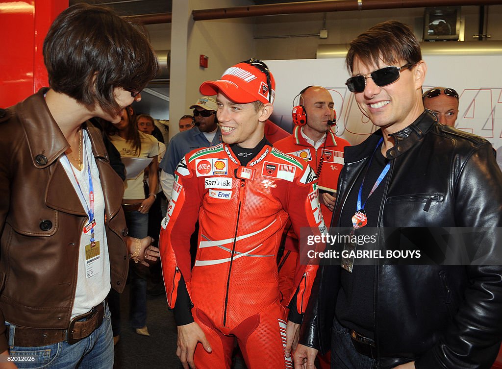 US actor Tom Cruise and his wife actress Katie Holmes meets... News