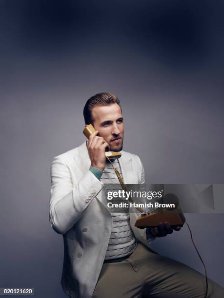 Footballer Harry Kane is photographed for Forever Sport magazine on April 13, 2016 in London, England.