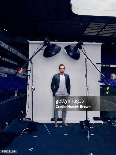 Footballer Harry Kane is photographed for Forever Sport magazine on April 13, 2016 in London, England.