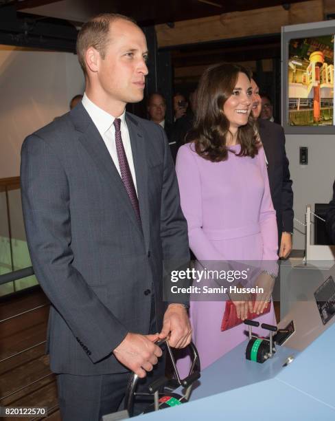 Prince William, Duke of Cambridge and Catherine, Duchess of Cambridge visit to the Maritime Museum to celebrate the joint UK-German year of science,...
