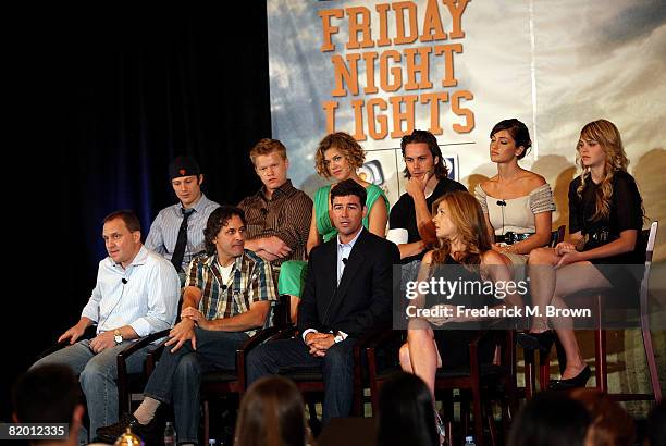 The cast of "Friday Night Lights" speak during day 13 of the DirecTV portion of NBC Universal 2008 Summer Television Critics Association Press Tour...