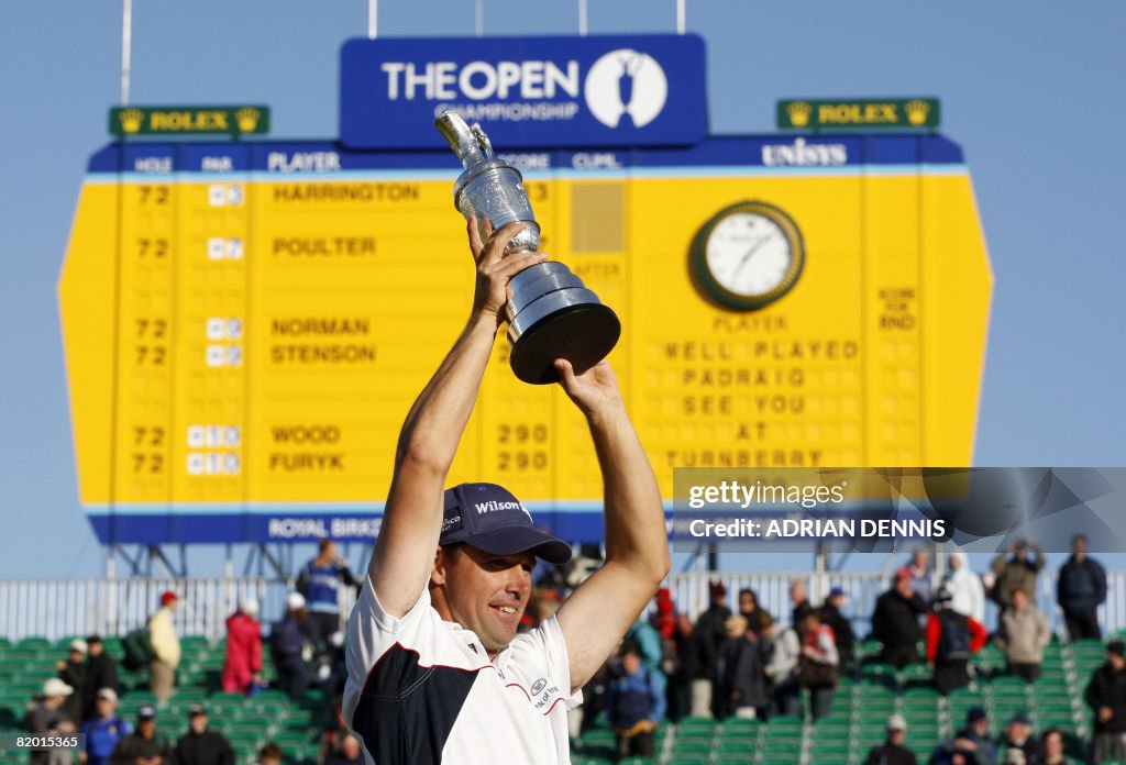 Padraig Harrington of Ireland poses with