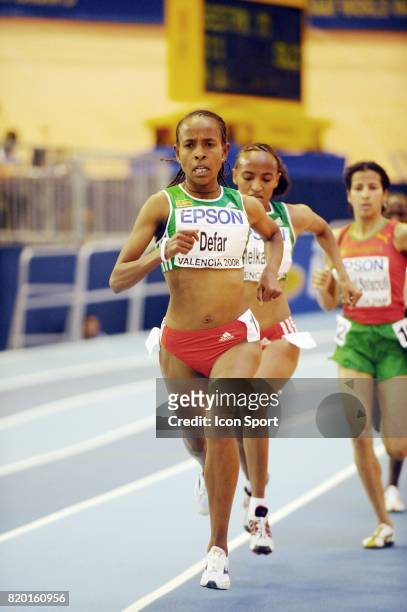 Meseret DEFAR - 3000m - - Championnats du Monde en salle 2008 - Valence -