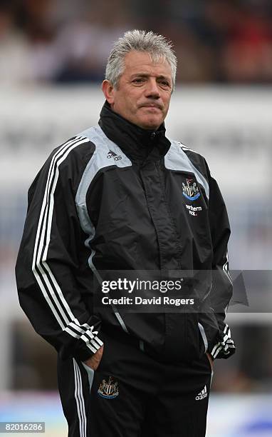 Kevin Keegan, the Newcastle Manager pictured during the pre-season friendly match between Hartlepool United and Newcastle United at Victoria Park on...