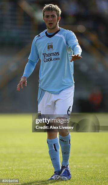 Michael Johnson of Manchester City during the UEFA Cup 1st Round 1st Leg Qualifying match between EB/Streymur and Manchester City at the Torsvollur...