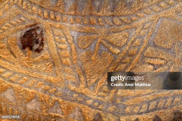 carving on camel skin - camel coloured 個照片及圖片檔