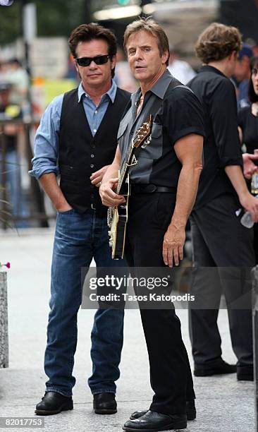 John Mellencamp performs on CBS' "The Early Show" at Daley Plaza, July 21,2008 in Chicago, Illinois. The free mini-concert was broadcast live on the...