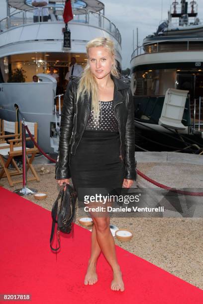 Olympia Scarry attends the Alberta Feretti hosts "Che" party held on the Yacht Prometej during the 61st Cannes International Film Festival on May 20,...