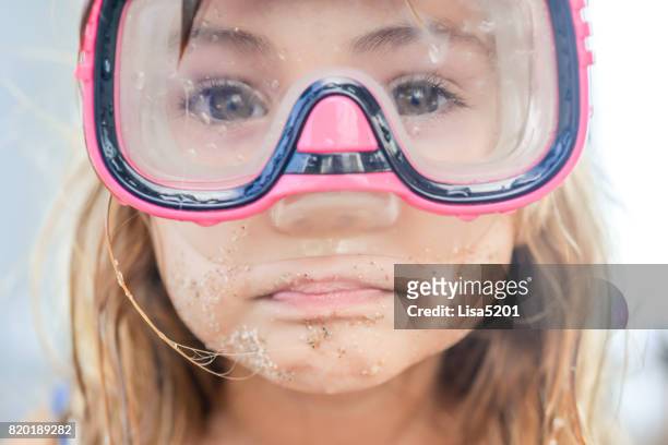 the snorkel kid - portrait close up loosely stock pictures, royalty-free photos & images