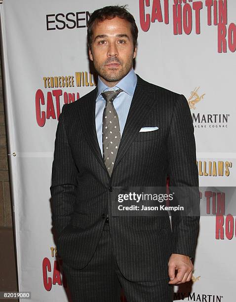 Jeremy Piven attends the "Cat on a Hot Tin Roof" Broadway Opening Night - Arrivals and Curtain Call at the Broadhurst Theatre on March 6, 2008 in New...