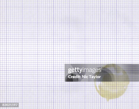 Old Math Graph Paper Image Of An Old Piece Of Graphing Paper Hires Image High-Res Stock ...