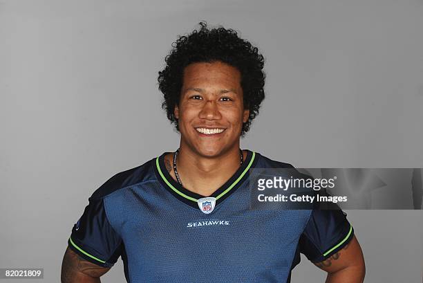 Wesly Mallard of the Seattle Seahawks poses for his 2008 NFL headshot at photo day in Seattle, Washington.