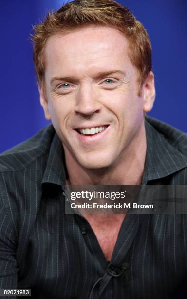 Actor Damian Lewis of "Life" speaks during the NBC Universal portion of the Television Critics Association Press Tour held at the Beverly Hilton...