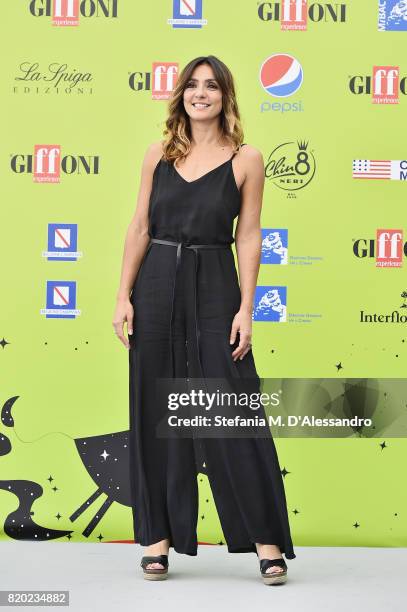 Ambra Angiolini attends Giffoni Film Festival 2017 Day 8 Photocall on July 21, 2017 in Giffoni Valle Piana, Italy.