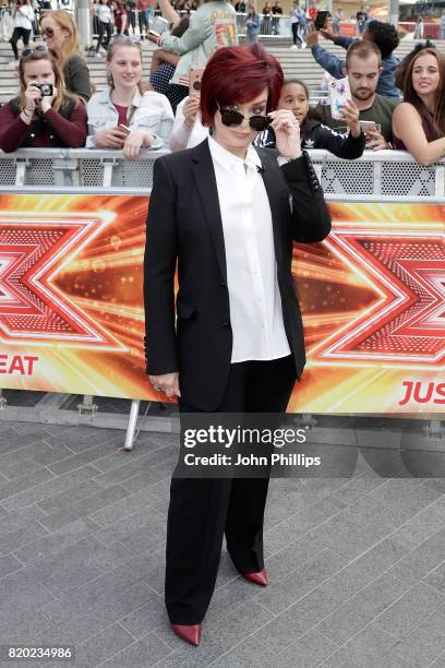 Nicole Scherzinger arriving at The X Factor Bootcamp auditions at Wembley Arena on July 21, 2017 in London, England.